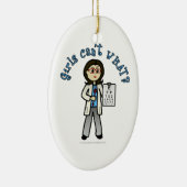 Décoration En Céramique Fille optométriste légère (Droite)