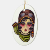 Décoration En Céramique Fille pilote (Gauche)