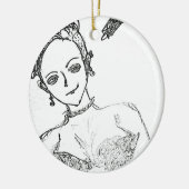 Décoration En Céramique fille punk (Gauche)