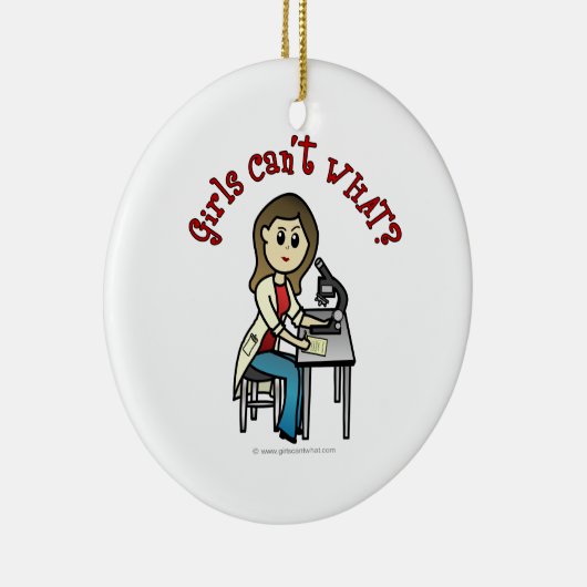 Décoration En Céramique Fille scientifique légère (Droite)