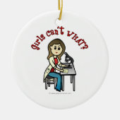 Décoration En Céramique Fille scientifique légère (Devant)