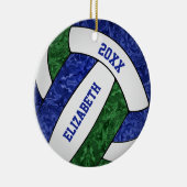 Décoration En Céramique filles bleu vert volleyball gardien (Droite)