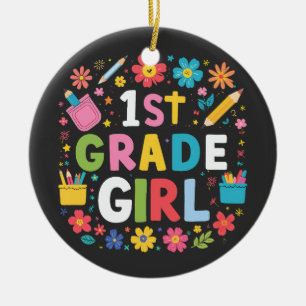 Décoration En Céramique Filles de 1re année Fille de première année Retour