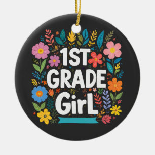 Décoration En Céramique Filles de 1re année Fille de première année Retour