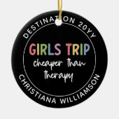 Décoration En Céramique Filles Personnalisées Voyage moins cher que Thérap (Devant)