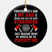 Décoration En Céramique Fils du pompier (Dos)