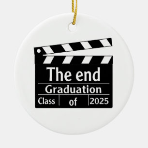 Décoration En Céramique Fin de la graduation 2025 Cinema Graduate