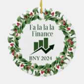 Décoration En Céramique Finances Noël (Dos)