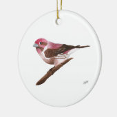 Décoration En Céramique Finch pourpre (Gauche)
