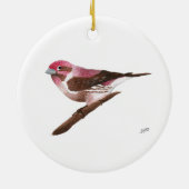 Décoration En Céramique Finch pourpre (Dos)