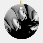 Décoration En Céramique Fingernails Designer (Dos)
