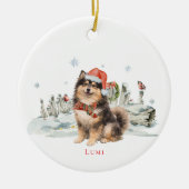 Décoration En Céramique Finnish Lapphund Dog Monogram (Devant)
