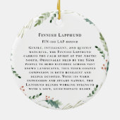 Décoration En Céramique Finnish Lapphund Dog Monogram (Dos)