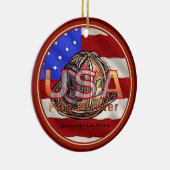 Décoration En Céramique Firefighter remember the fall custom name (Droite)