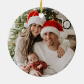 Décoration En Céramique First Christmas as a Family of Three (Dos)