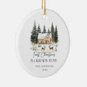 Décoration En Céramique First Christmas in Our New Home Winter View (Droite)