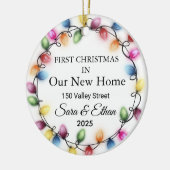 Décoration En Céramique First Christmas in Our New House Christmas,New (Gauche)