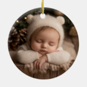 Décoration En Céramique First Christmas Keepsake (Dos)