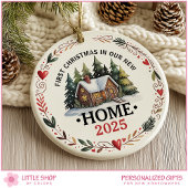 Décoration En Céramique First Christmas New Home Customizable Photo