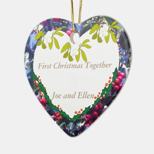 Décoration En Céramique First Christmas Together Keepsake (Gauche)