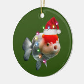 Décoration En Céramique fish With Hat Lights Christmas (Gauche)