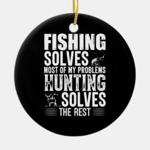 Décoration En Céramique Fisher Fishing Solves Most Of My Problems