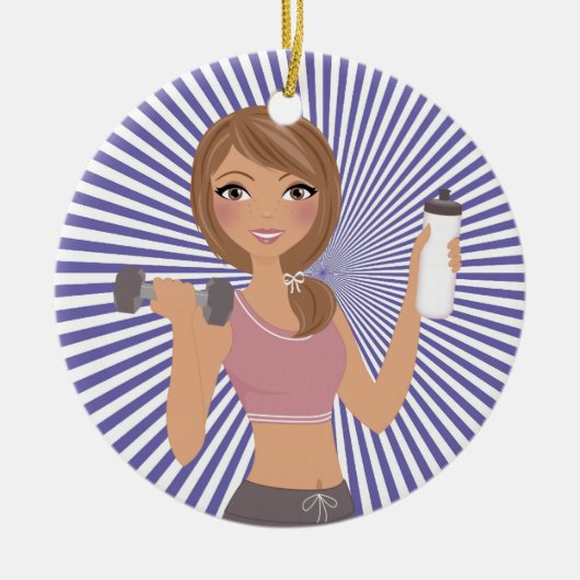 Décoration En Céramique Fitness ! (Devant)