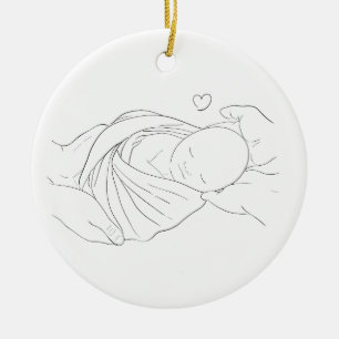Décoration En Céramique FIV Docteur Miracle Travail Cadeau Ornament Bleu