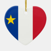 Décoration En Céramique Flag of Acadia (Devant)