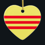 Décoration En Céramique Flag of South Vietnam<br><div class="desc">Thanks for stopping by!  I hope you like the way this flag looks!  Feel free to customize this to meet your needs.  Have a wonderful day!</div>