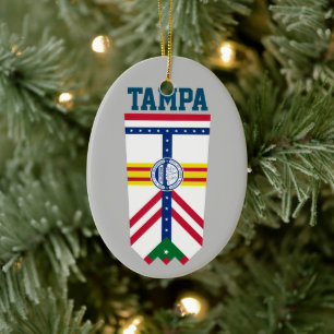 Décoration En Céramique Flag of Tampa, Floride