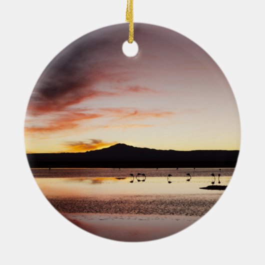 Décoration En Céramique Flamant rose chilien (Dos)