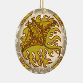 Décoration En Céramique Flamme Manta Ray ornament (Droite)