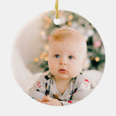 Décoration En Céramique Flèche de neige bleu clair d'hiver Première photo  (Dos)