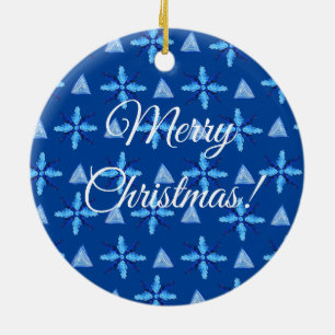 Décoration En Céramique Flèches de neige géométriques