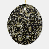 Décoration En Céramique Flèches noires et or (Gauche)