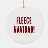Décoration En Céramique Fleece Navidad ! (Dos)