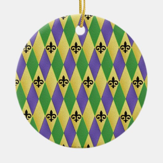 Décoration En Céramique Fleur de lis (Devant)