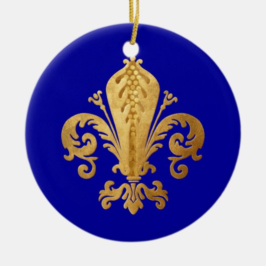 Décoration En Céramique Fleur-De-lis (Devant)