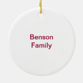 Décoration En Céramique Fleur de lis B Monogramme (Dos)