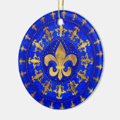 Décoration En Céramique Fleur-de-lis ornament (Gauche)