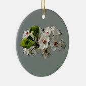 Décoration En Céramique Fleur de poires blanches (Droite)