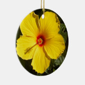Décoration En Céramique Fleur d'Hibiscus jaune (Droite)