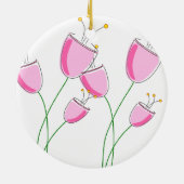 Décoration En Céramique Fleur rose (Dos)