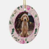 Décoration En Céramique Fleur rose mignonne Premier Noël (Droite)