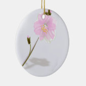 Décoration En Céramique Fleur rose sur gris (Droite)