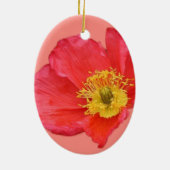 Décoration En Céramique Fleur rouge de pavot (Dos)