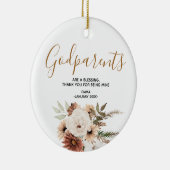 Décoration En Céramique Fleur sainte Parents personnalisés Noël (Droite)