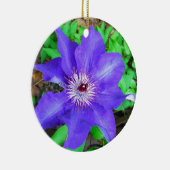 Décoration En Céramique Fleur violette Clematis (Droite)