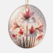 Décoration En Céramique Fleurs d'Amaryllis (Gauche)
